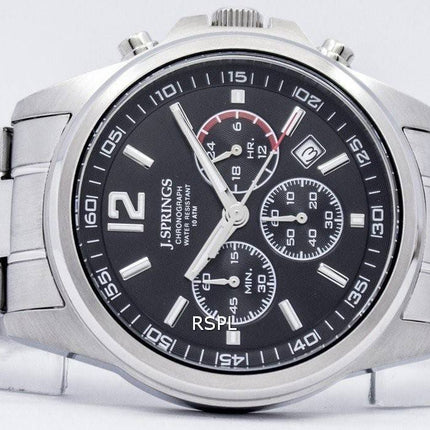 J.Springs par Seiko chronographe en acier inoxydable 100M NPFC401 montre homme