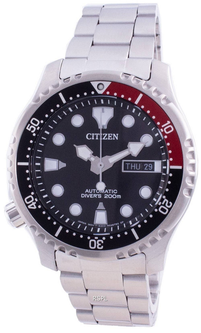 Montre de plongée automatique Citizen Promaster pour homme avec cadran noir NY0085-86E 200 m