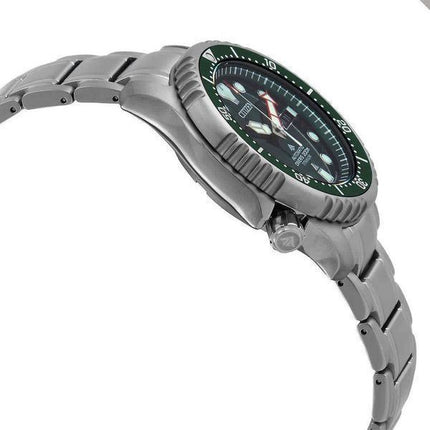 Montre pour homme Citizen Promaster Marine Bracelet en titane Cadran vert Automatique NY0100-50X 200M