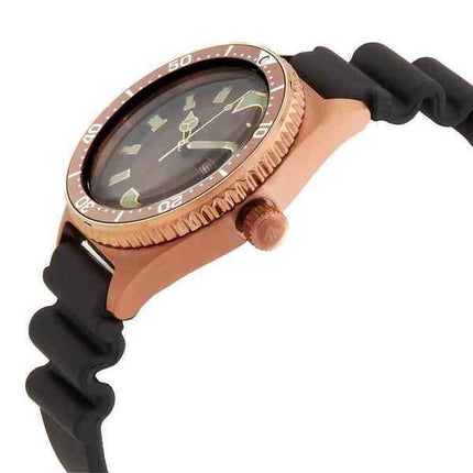 Montre pour homme Citizen Promaster Marine avec bracelet en polyester et cadran marron automatique NY0125-08W 200M