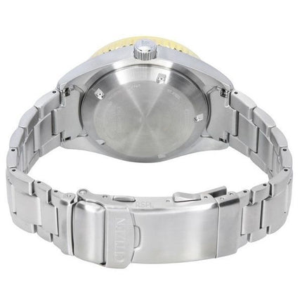 Montre de plongée automatique Citizen Promaster Marine en acier inoxydable avec cadran noir NY0125-83E 200M pour homme