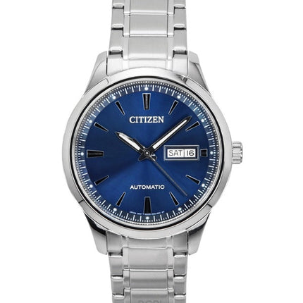 Montre homme Citizen NY4058-79L automatique en acier inoxydable avec cadran bleu