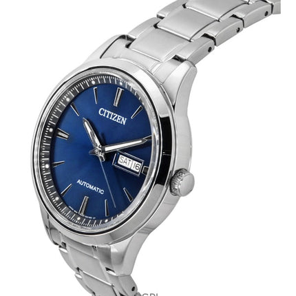 Montre homme Citizen NY4058-79L automatique en acier inoxydable avec cadran bleu