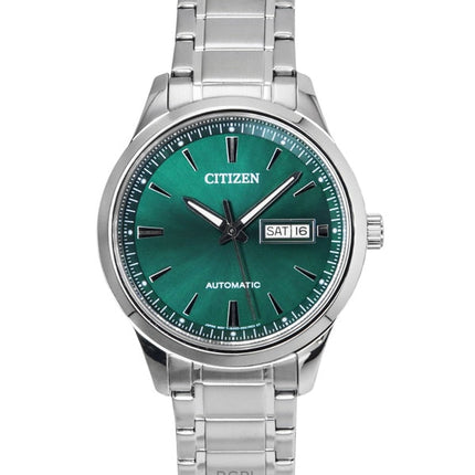 Montre Citizen NY4058-79X pour homme, automatique, cadran vert, acier inoxydable
