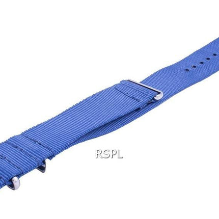 Ratio Nato8 Bracelet en nylon bleu 22 mm