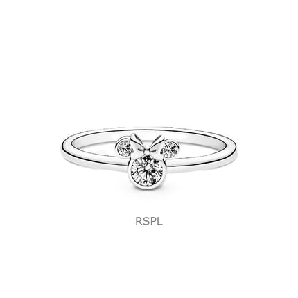 Bague Pandora Disney Minnie Mouse scintillante avec zircone cubique transparente P-190074C01-54 pour femme