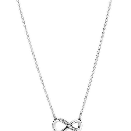 Collier Pandora Moments Infinity en argent sterling avec zircone cubique transparente 398821C01-50 pour femme
