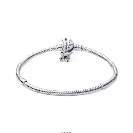 Bracelet Pandora Moments Lune scintillante avec oxydes de zirconium bleus et blancs P-592819C01-18 pour femme
