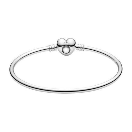 Bracelet jonc à fermoir en cœur Pandora Moments 596268-17 pour femme