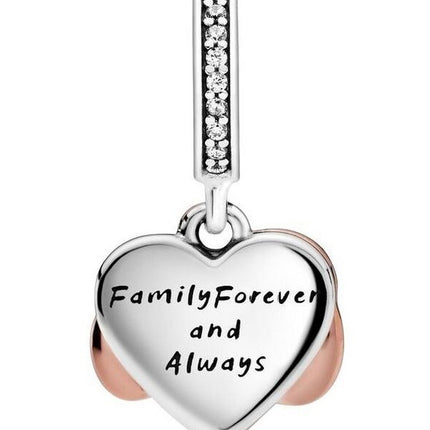 Charm pendant Pandora en forme de cœur infini scintillant avec zircone cubique transparente 788878C01 pour femme