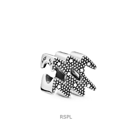 Charm Pandora scintillant signe astrologique Verseau avec zircone cubique transparente P-798415C01 pour femme