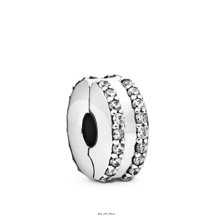 Charm Pandora en argent sterling avec oxyde de zirconium transparent P-798422C01 pour femme
