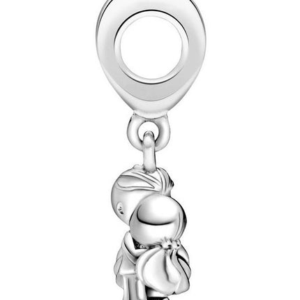 Charm pendentif Pandora Couple marié en argent sterling avec zircone cubique transparente 798896C01 pour femme