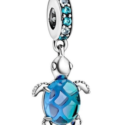 Charm pendentif tortue de mer en verre de Murano Pandora 798939C01 pour femme