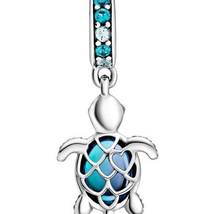 Charm pendentif tortue de mer en verre de Murano Pandora 798939C01 pour femme
