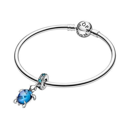Charm pendentif tortue de mer en verre de Murano Pandora 798939C01 pour femme