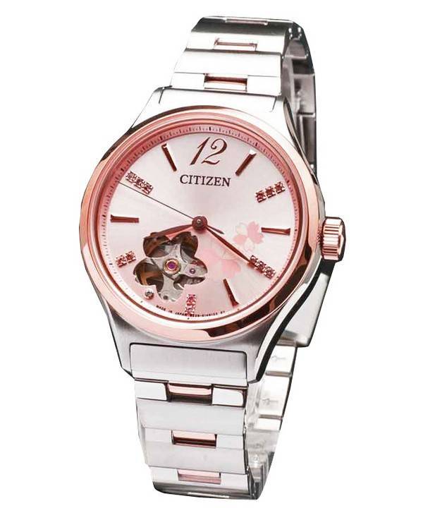 Citizen automatique « SAKURA » Limited Edition cristaux Swarovski PC1006-50 X Women Watch