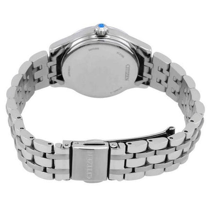 Montre automatique pour femme Citizen Luna en acier inoxydable à cœur ouvert et cadran argenté PR1040-88A