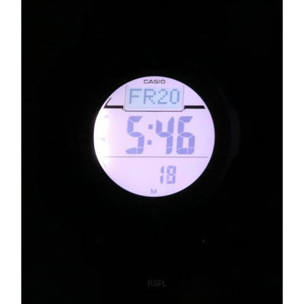 Montre pour homme Casio Pro Trek Digital Green à base de résine biologique Tough Solar PRG-340-3 100M