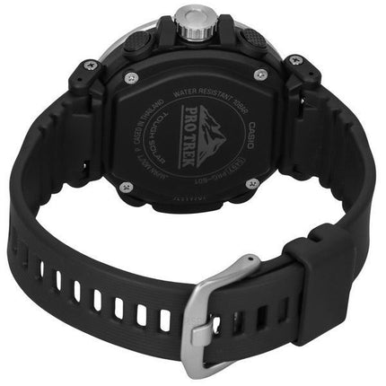 Montre pour homme Casio ProTrek analogique numérique cadran noir solaire PRG-601-1 100M