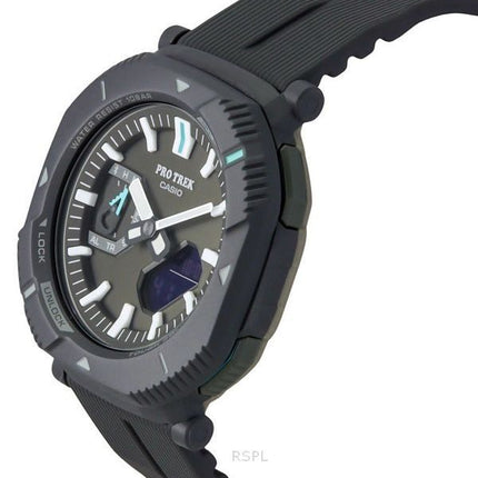 Montre analogique numérique Casio Pro Trek pour homme avec cadran vert en résine et bracelet en résine Tough Solar PRJ-B001-1 10