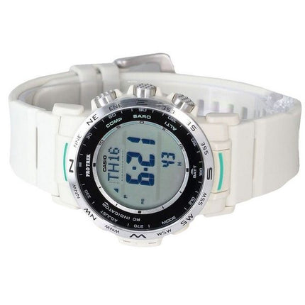 Montre pour homme Casio ProTrek Climber Line Digital White Bio Based Resin Tough Solar PRW-35-7 100M