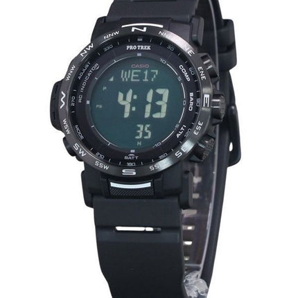 Montre pour homme Casio Pro Trek Climber Digital à bracelet en résine biosourcée Tough Solar PRW-35Y-1B 100M