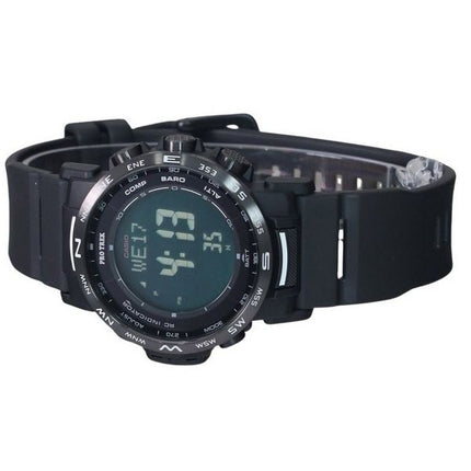 Montre pour homme Casio Pro Trek Climber Digital à bracelet en résine biosourcée Tough Solar PRW-35Y-1B 100M