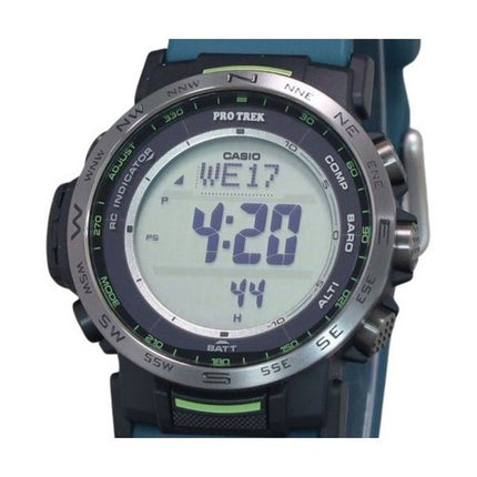 Montre pour homme Casio Protrek Climber Line avec bracelet en résine numérique Tough Solar PRW-35Y-3 100M
