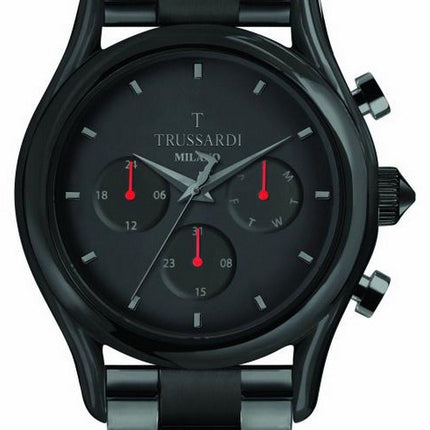 Montre Homme Trussardi T-Light Cadran Noir Acier Inoxydable Quartz R2453127009