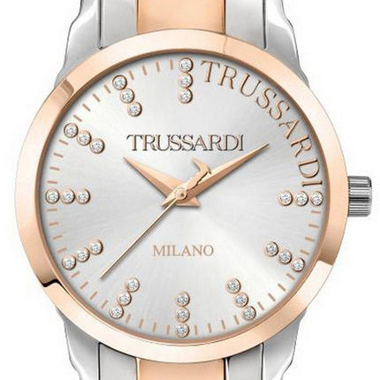 Montre femme Trussardi T-Bent Crystal Accents Two Tone Acier inoxydable Quartz R2453141501