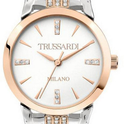 Montre Femme Trussardi T-Original Crystal Accents Cadran Blanc Quartz R2453142504