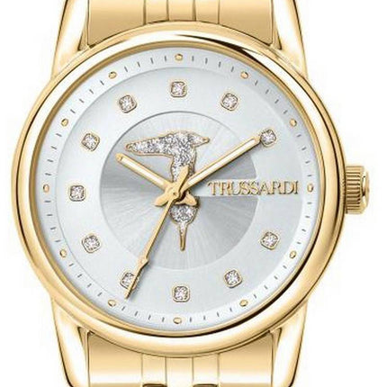 Montre femme Trussardi T-Joy Crystal Accents en acier inoxydable ton or R2453150501