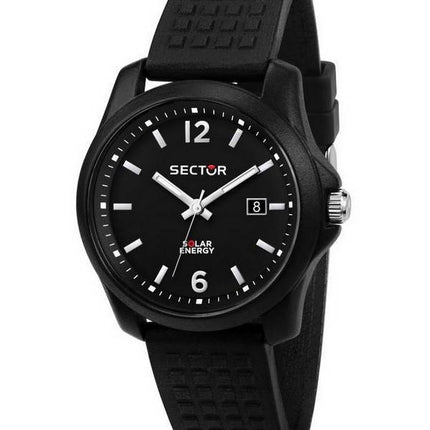 Montre pour homme Sector 16,5 avec cadran noir et bracelet en silicone à quartz R3251165001