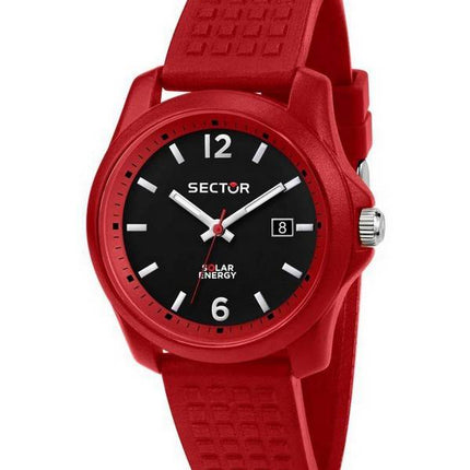Montre pour homme Sector 16,5 à cadran noir et bracelet en silicone à quartz R3251165003