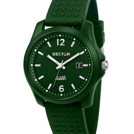 Montre pour homme Sector 16,5 cadran vert bracelet en silicone quartz R3251165005
