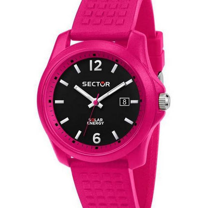 Montre pour femme Sector 16,5 à cadran noir avec bracelet en silicone et quartz R3251165501