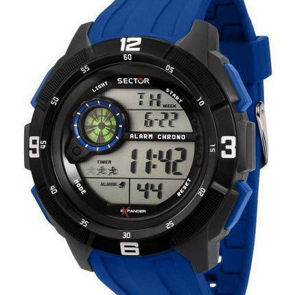 Montre pour homme Sector EX-04 avec bracelet en silicone numérique R3251535002
