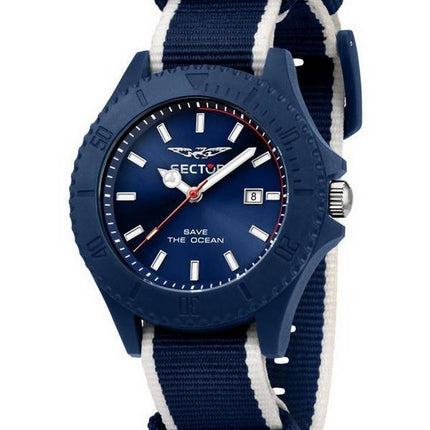 Montre pour homme Sector Save The Ocean Blue Sunray Dial Quartz R3251539001