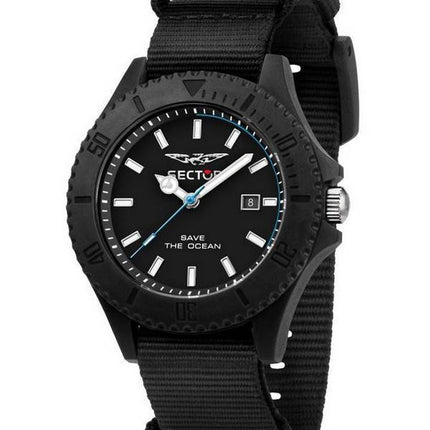 Montre pour homme Sector Save The Ocean Black Matt Dial Quartz R3251539002