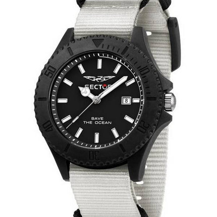 Sector Save The Ocean Black Sunray Dial Quartz R3251539003 Montre Homme
