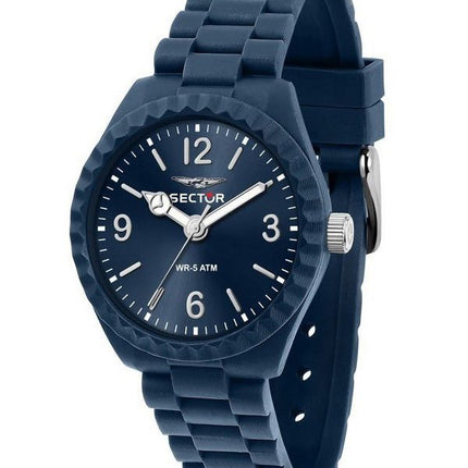 Montre pour homme Sector Diver Just Time avec bracelet en plastique et cadran bleu à quartz R3251549007