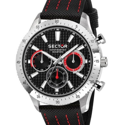 Montre Homme Sector 270 Bracelet Cuir Multifonction Cadran Noir Quartz R3251578011