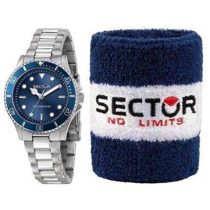 Montre pour femme Sector 230 cadran bleu en acier inoxydable R3253161530 100M