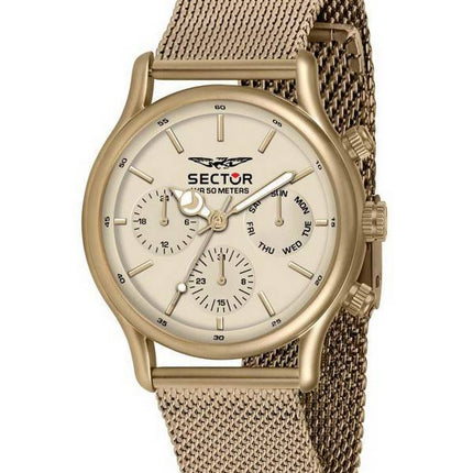 Montre homme Sector 660 à cadran beige en acier inoxydable à quartz R3253517015