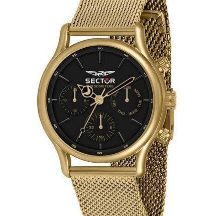 Montre pour homme Sector 660 cadran noir en acier inoxydable à quartz R3253517016