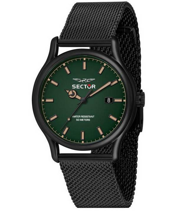 Montre pour homme Sector 660 Green Matt Dial en acier inoxydable à quartz R3253517021