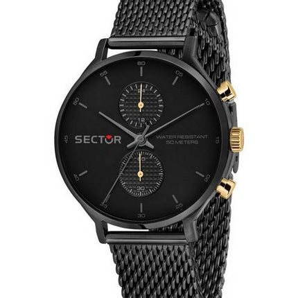 Montre Homme Sector 370 Cadran Noir Acier Inoxydable Quartz R3253522001