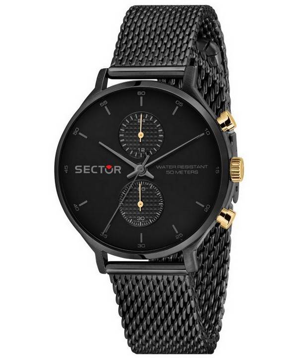 Montre Homme Sector 370 Cadran Noir Acier Inoxydable Quartz R3253522001