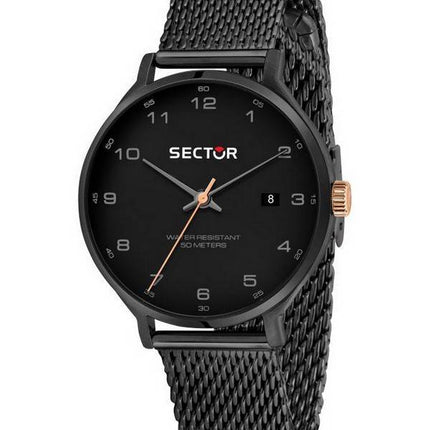 Montre pour homme Sector 370 Black avec cadran sablé à quartz R3253522005